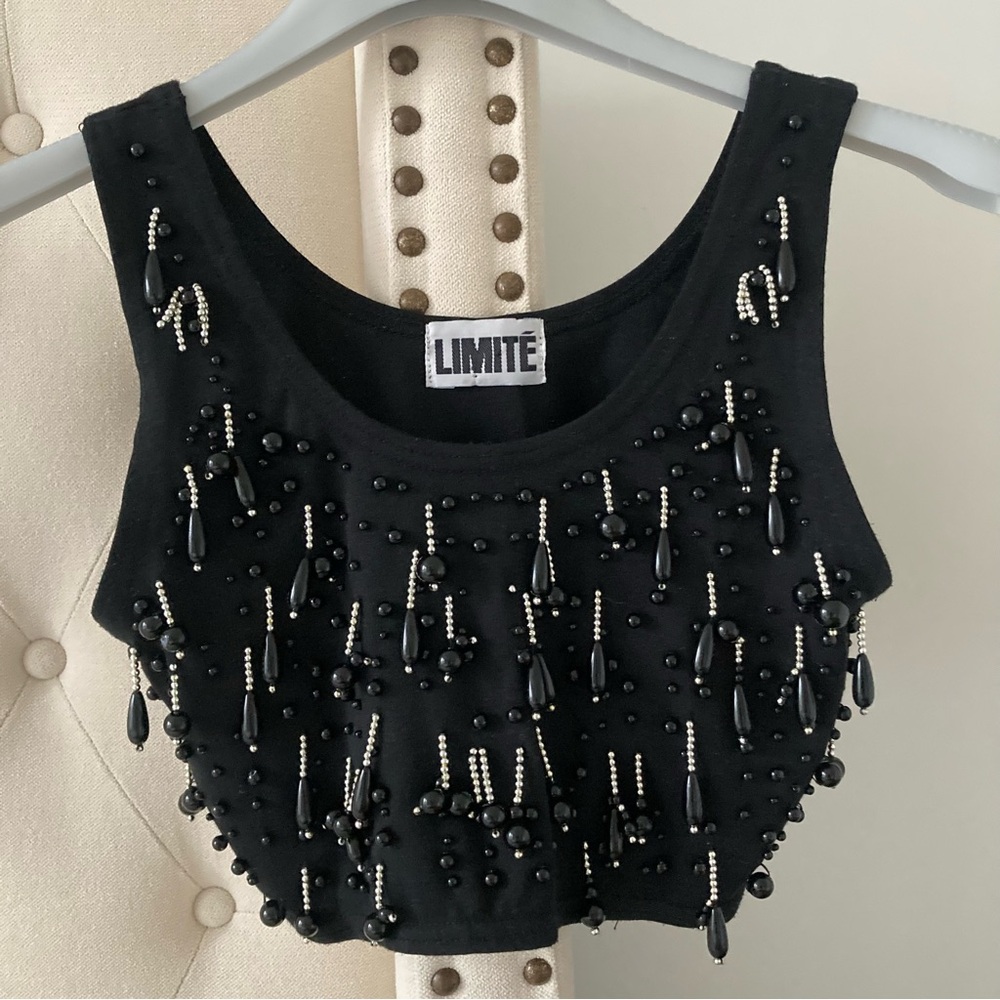 The Limited Black Embellished Women's Top